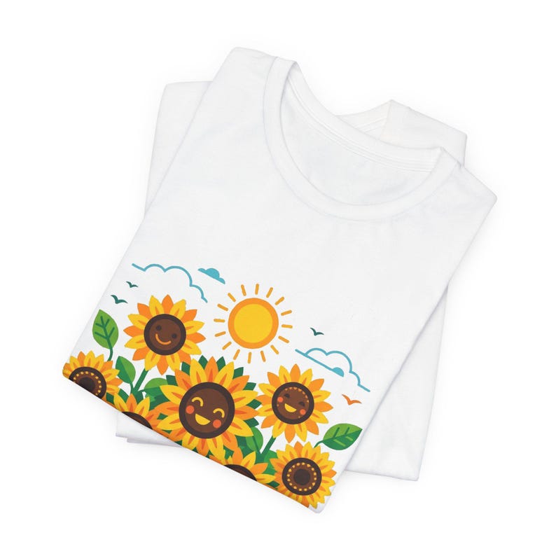 Sunflower Field Happiness - Tshirt image 2