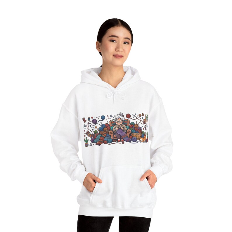 Knitting Yarn Grandma Life - Hoodie immagine 6