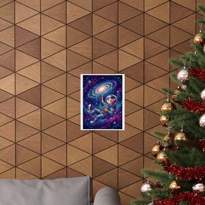 Cosmic Astronaut Cat Exploring Galaxies - Poster 画像 4