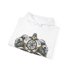 Nautical Anchor And Compass - Hoodie bild 2