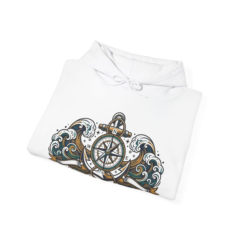 Nautical Anchor And Compass - Hoodie bild 2