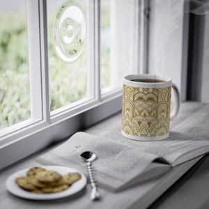 Art Deco Golden Geometry 1920S - Mug image 5