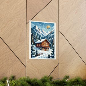 Alpine Chalet In Winter Snow - Poster image 5