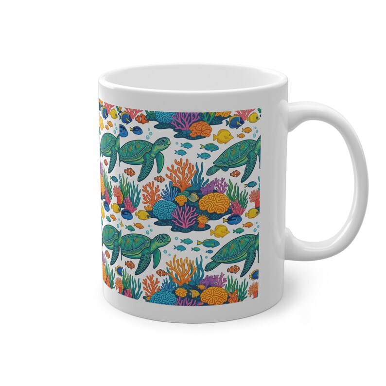 Tropical Sea Turtle Coral Reef - Mug Bild 3