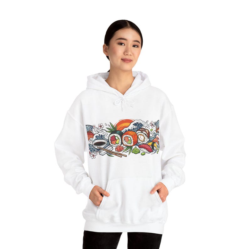 Sushi Roll Japanese Food - Hoodie Bild 6