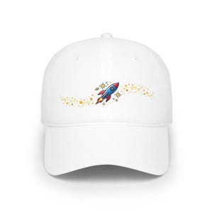 Space Rocket Launching Stars - Cap image 1