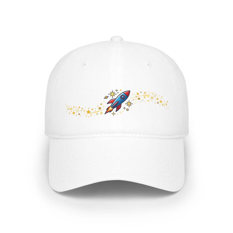 Space Rocket Launching Stars - Cap image 1