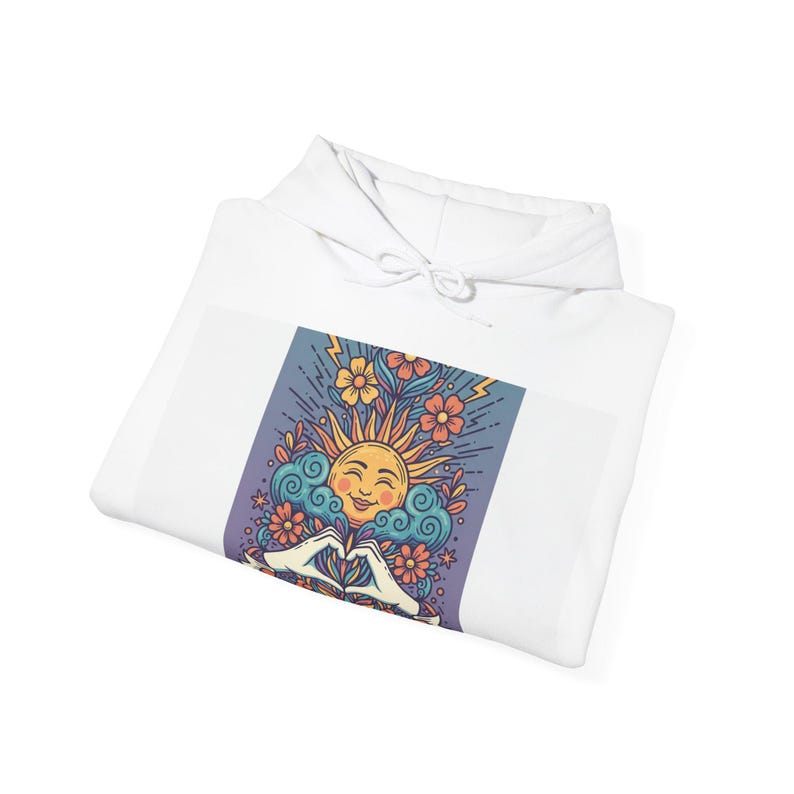 Good Vibes Only Hoodie | Streetwear Aesthetic Sweatshirt | Positive Energy Graphic Pullover | 90s Vintage Style Unisex image 2