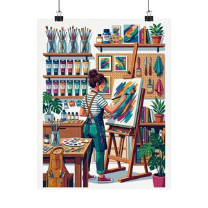 Paintbrush Artist Studio - Poster imagem 1