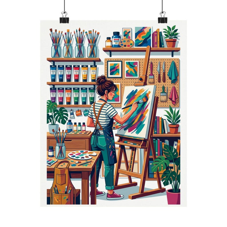 Paintbrush Artist Studio - Poster imagem 1