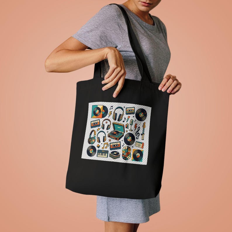 Retro Vinyl Record Music Lover - Tote Bag image 4