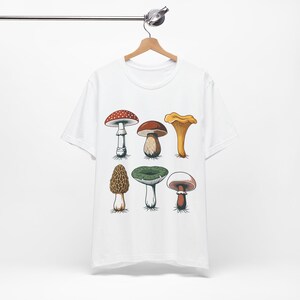 Vintage Botanical Mushroom Chart - Tshirt image 3