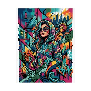 Graffiti Urban Street Art Mural - Poster image 2