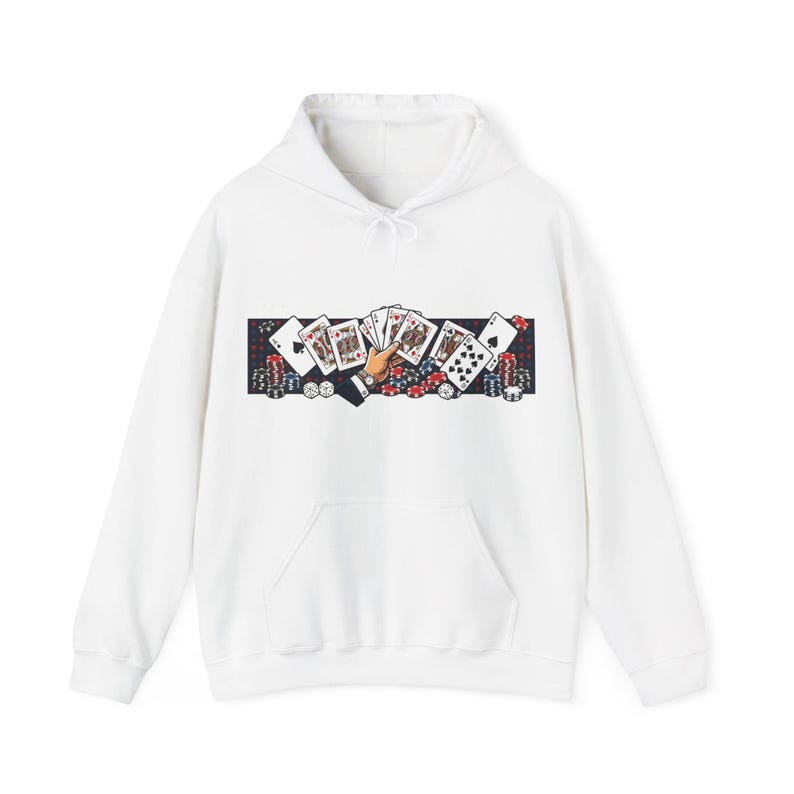 Poker Cards Casino Night - Hoodie imagem 1