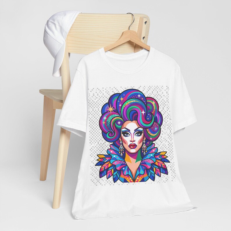 Drag Queen Fabulous Portrait - Tshirt image 4