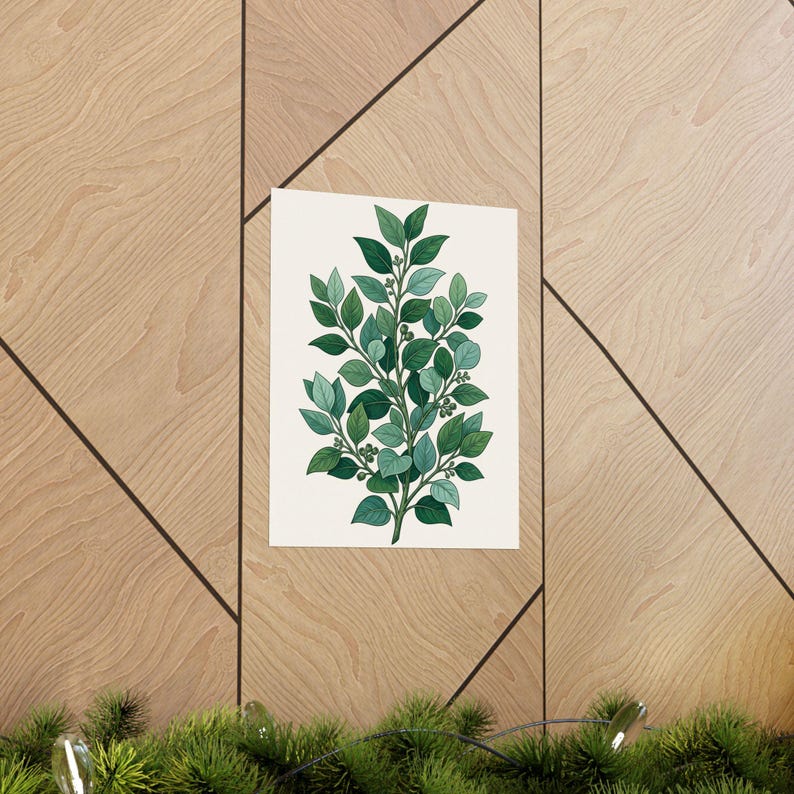 Botanical Eucalyptus Branch - Poster zdjęcie 5