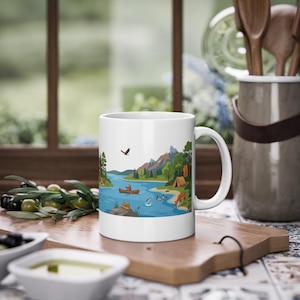 Fishing Rod Lake Life - Mug afbeelding 3