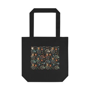 Vintage Bicycle With Basket - Tote Bag 画像 1