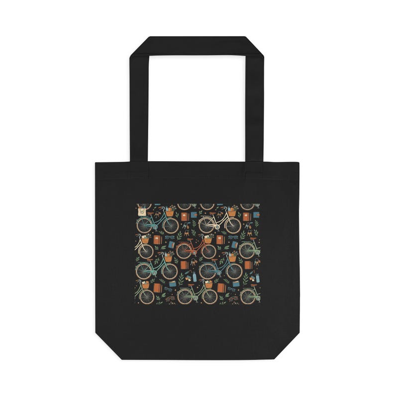 Vintage Bicycle With Basket - Tote Bag 画像 1