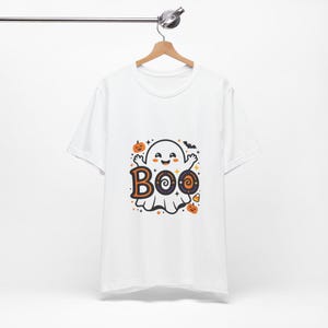 Cute Ghost Boo Halloween - Tshirt image 2