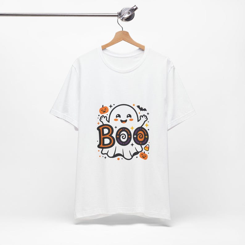 Cute Ghost Boo Halloween - Tshirt image 2