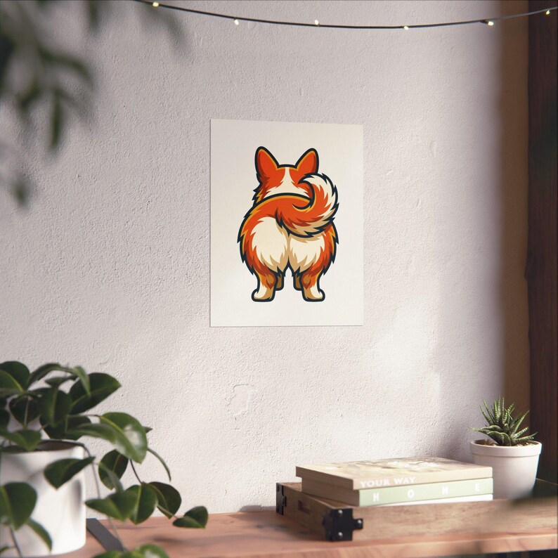 Cute Corgi Butt Dog Lover - Poster imagen 6
