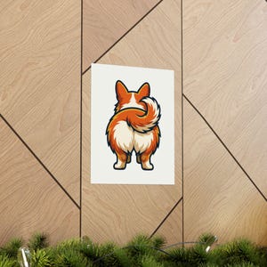 Cute Corgi Butt Dog Lover - Poster imagen 5