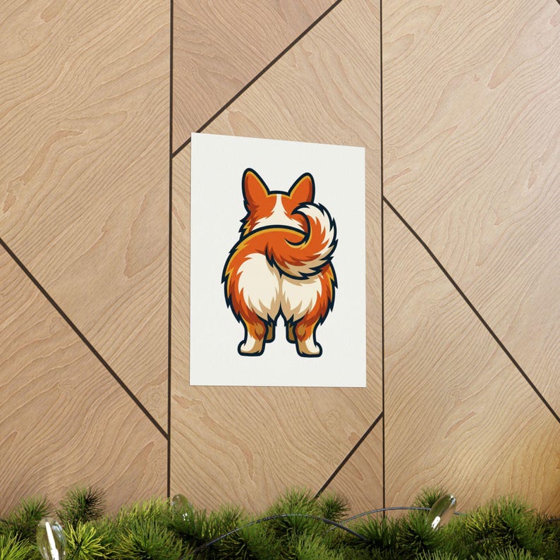 Cute Corgi Butt Dog Lover - Poster imagen 5