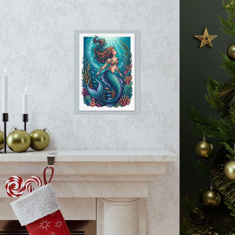 Mermaid Ocean Fantasy - Poster imagem 7