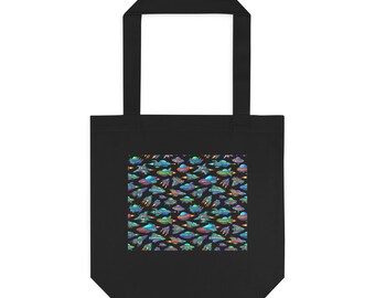 Retro Arcade Spaceship - Tote Bag