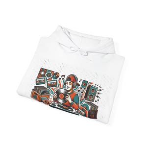 Retro Vinyl Record Music Lover - Hoodie image 2