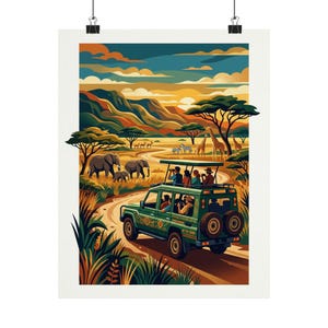 Safari Jeep African Adventure - Poster Bild 1
