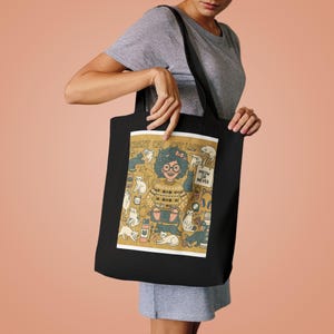 Crazy Cat Lady Tote Bag | Funny Cat Lover Gift | Cat Mom Canvas Bag image 4