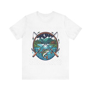 Fishing Rod Lake Life - Tshirt zdjęcie 1