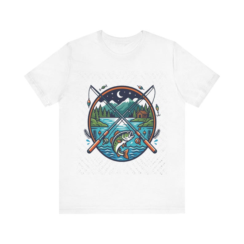 Fishing Rod Lake Life - Tshirt zdjęcie 1