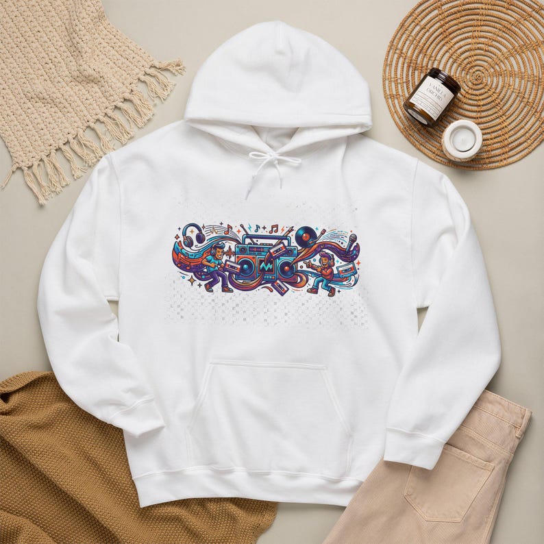 Retro Radio Music Memories - Hoodie image 4