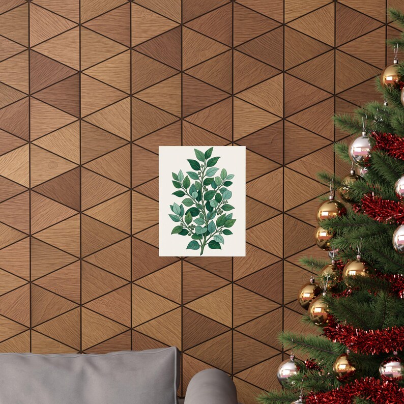 Botanical Eucalyptus Branch - Poster zdjęcie 4