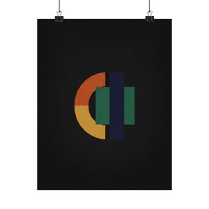 Less is More Minimalist Poster, Modern Abstract Wall Art, Simple Typography Print, Scandinavian Decor image 1
