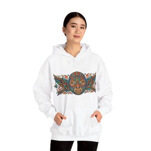 Mexican Luchador Mask Colorful - Hoodie Bild 6