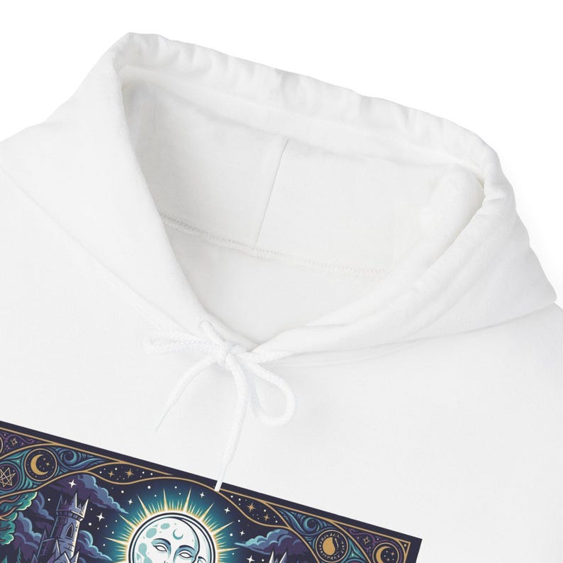 Tarot Card The Moon Mystical - Hoodie Bild 3