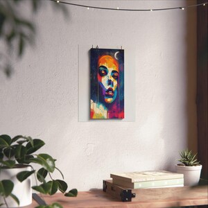 Moon Child Poster, Astrology Wall Art, Celestial Moon Decor, Zodiac Boho Print, Spiritual Moon Phase Art for Bedroom image 6
