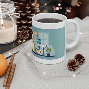 Funny Work From Home Mug, Professional Video Call Participant Coffee Cup, WFH Office Gift, Funny Mug for Coworkers image 4