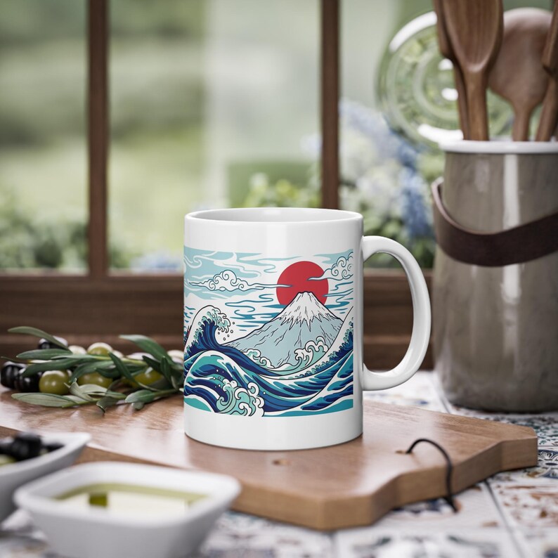 Japanese Wave Kanagawa Style - Mug immagine 4