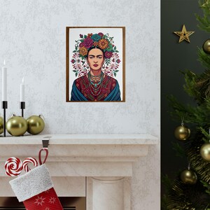 Frida Kahlo Floral Portrait - Poster immagine 7