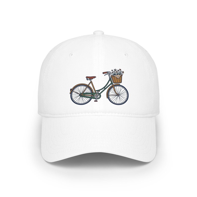 Vintage Bicycle With Basket - Cap image 1