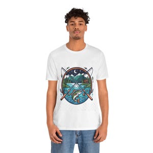 Fishing Rod Lake Life - Tshirt zdjęcie 6