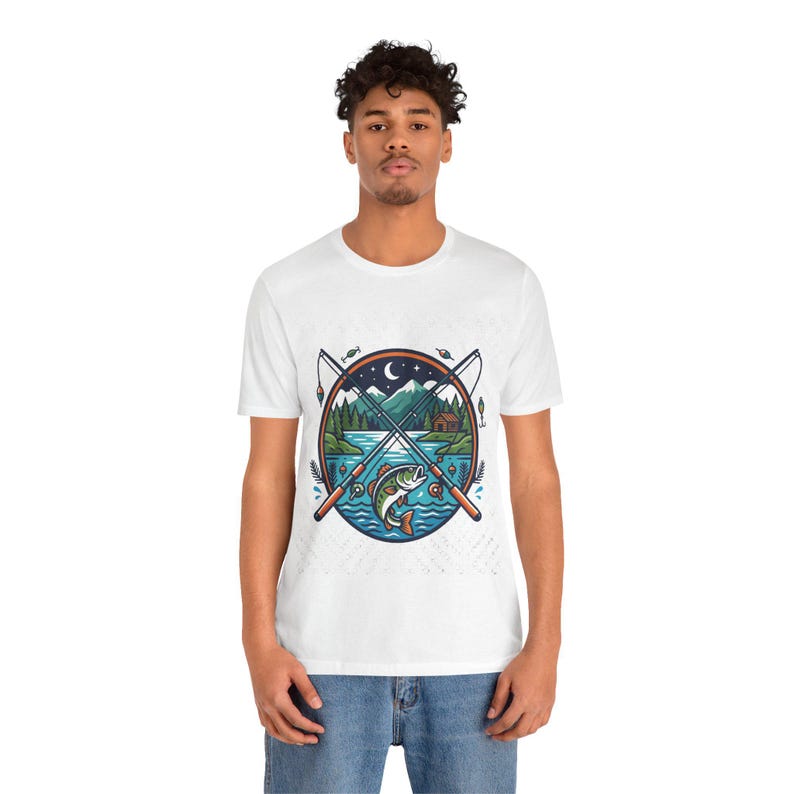 Fishing Rod Lake Life - Tshirt zdjęcie 6