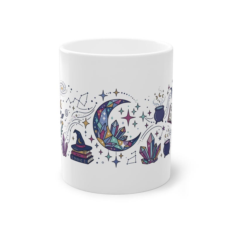 Crystal Moon Witchy Aesthetic - Mug imagem 1