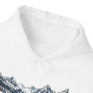 Alpine Chalet In Winter Snow - Hoodie image 3
