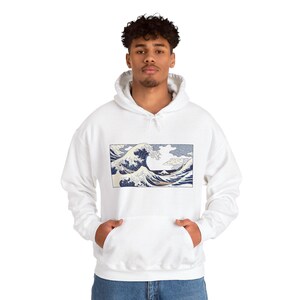 Japanese Wave Kanagawa Style - Hoodie image 7